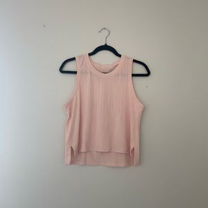 Lululemon train to be tank pink